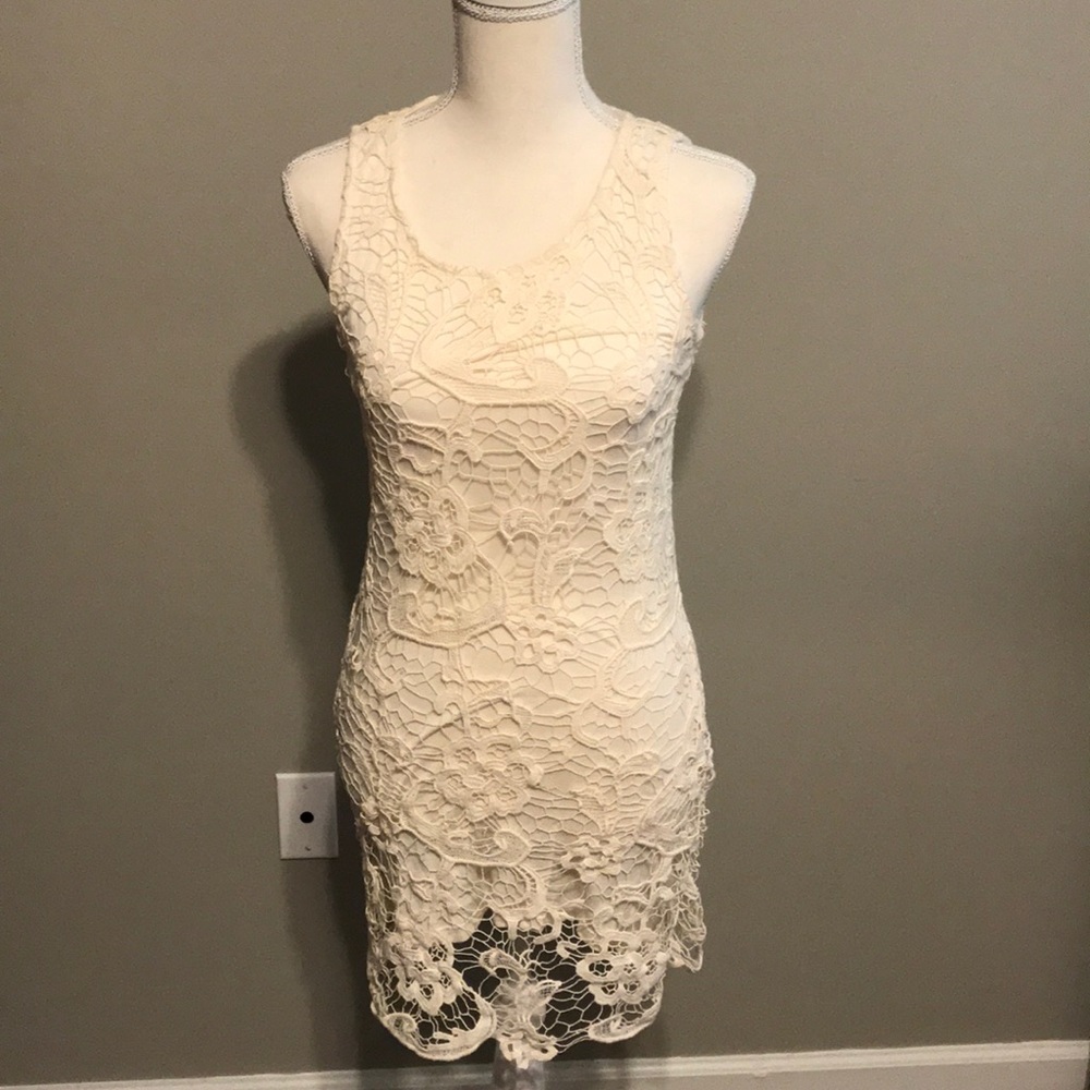 Vintage ivory boutique dress